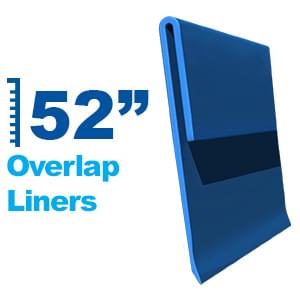 Above Ground Overlap Liners for 52 Inch Pool Wall Heights