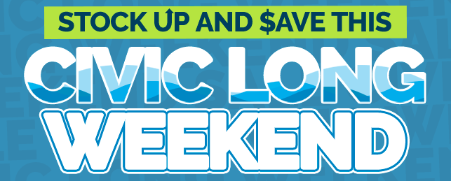 Shop And Save Site-Wide During Our Civic Holiday Long Weekend Sale!