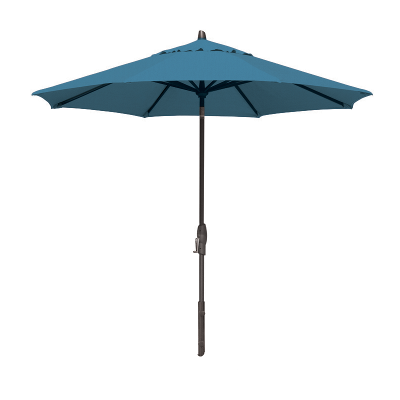 Parasol de marché à inclinaison manuelle de 9 pieds (noir/océan)