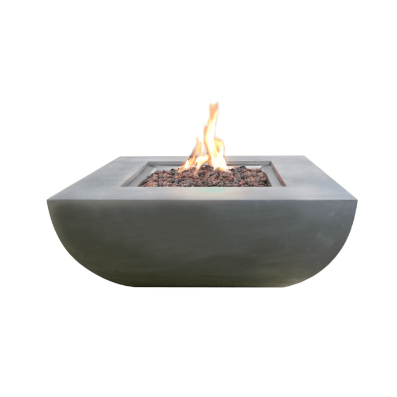 Square propane store fire pit