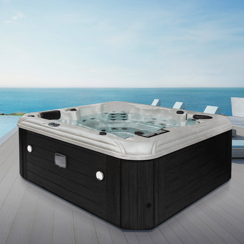 NorthFlo 851B Hot Tub (Silver Marble / Charcoal) | Pool Supplies Canada