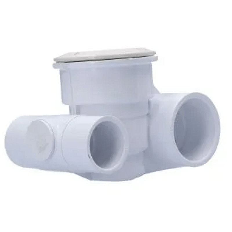 Waterway Poly Jet Tee Body 1.5 Inch S Water x 1 Inch S Air With Top ...