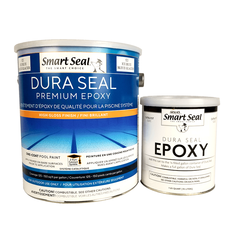 Dented Can Smart Seal Dura Seal Epoxy Pool Paint (Ice Blue, 1 Gallon ...