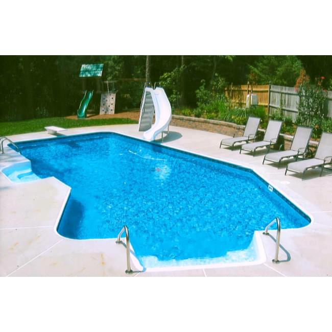 Pool Central 14' couverture standard blanc bobine pour piscine