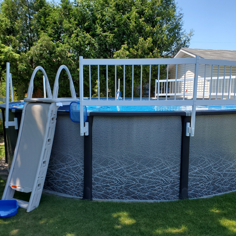 Roll Guard A-Frame Safety Ladder | Pool Supplies Canada