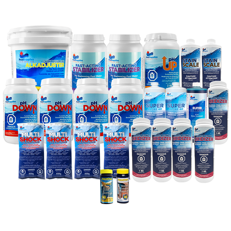 Up To A 50000 Litre Pool Season Supply Salt Water Chemical Kit Pool