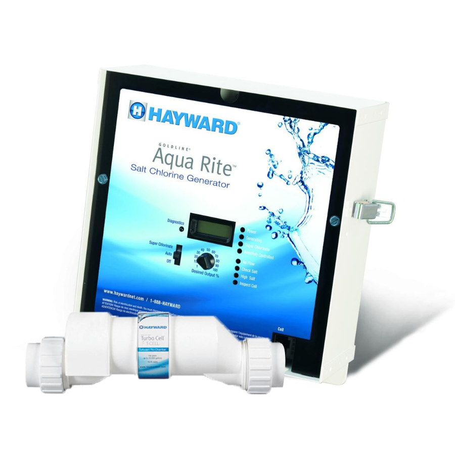 Hayward Aqua Rite Salt Generator & 40k Gal (151k L) Cell - Plug In
