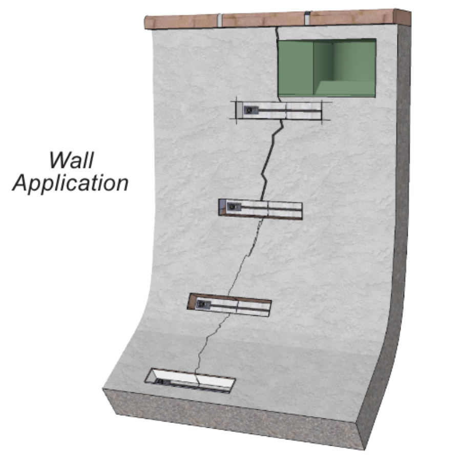 SlabStitch Concrete Repair System (Single Fastener)