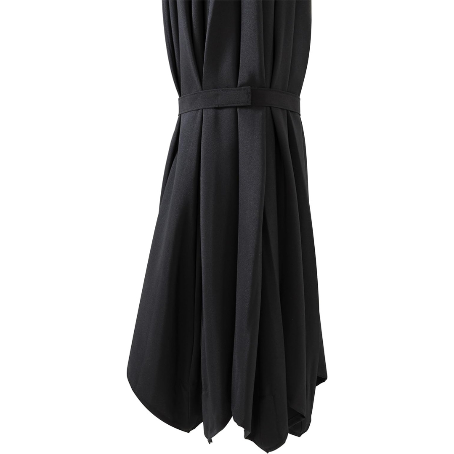 10 ft Polyester Hanging Umbrella (Black/Black)