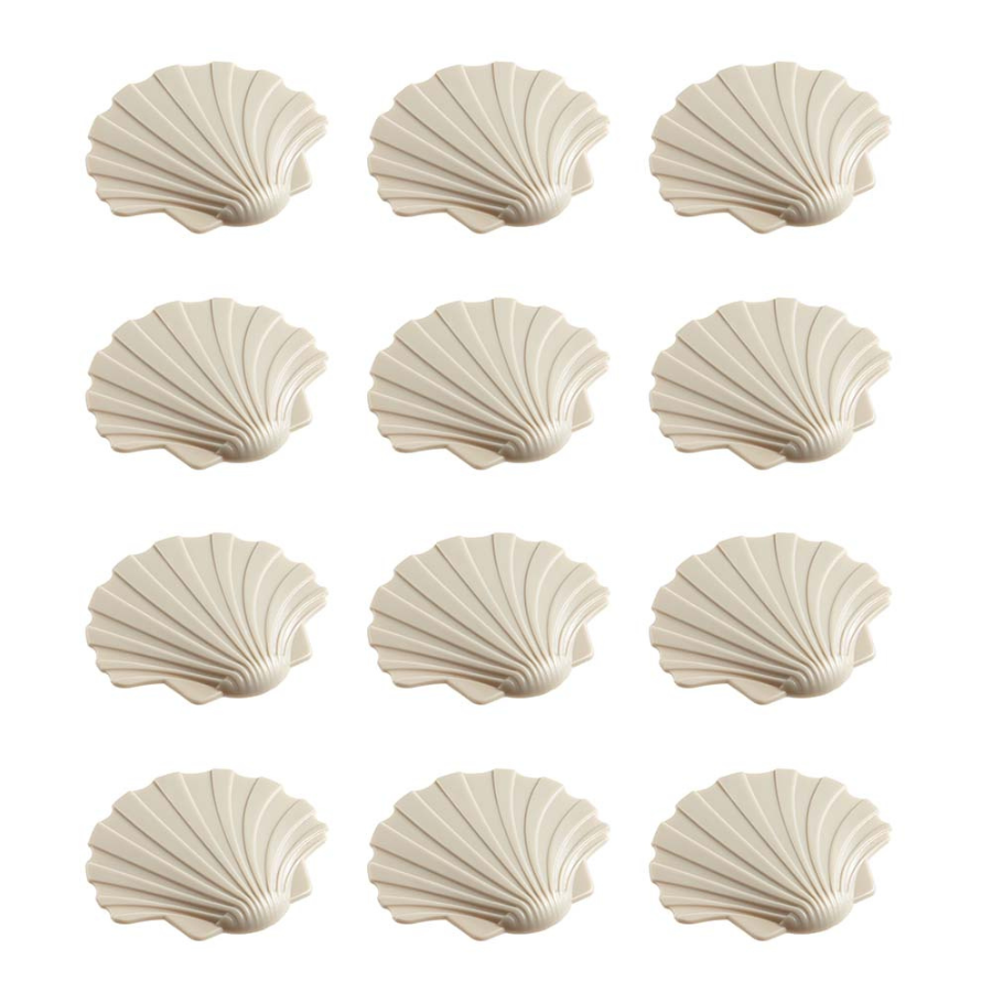Caches de sécurité Seashell pour ancrages Deck Creations (lot de 12)