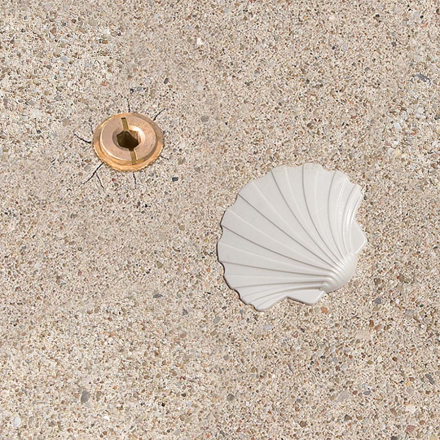 Caches de sécurité Seashell pour ancrages Deck Creations (lot de 12)
