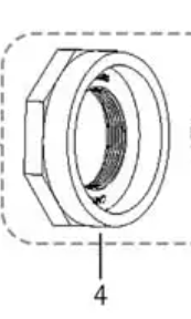 Carvin 31041820R - Spacer Lock Nut-Replace 31041817R