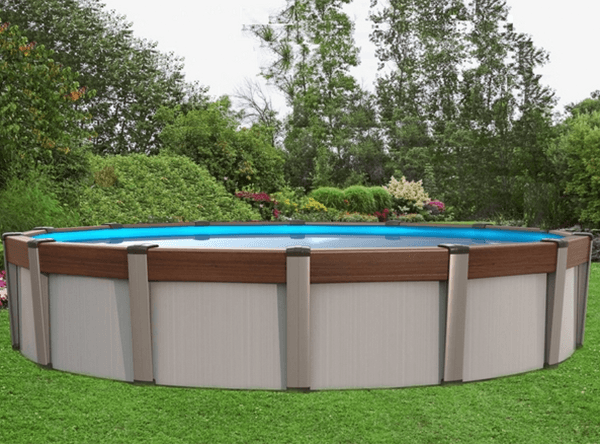 24 ft round aluminum pool