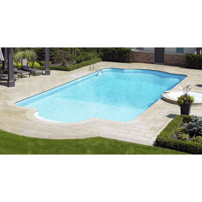 16 x 32 ft Roman with 2 Ft Radius Corners Inground Pool Basic Package