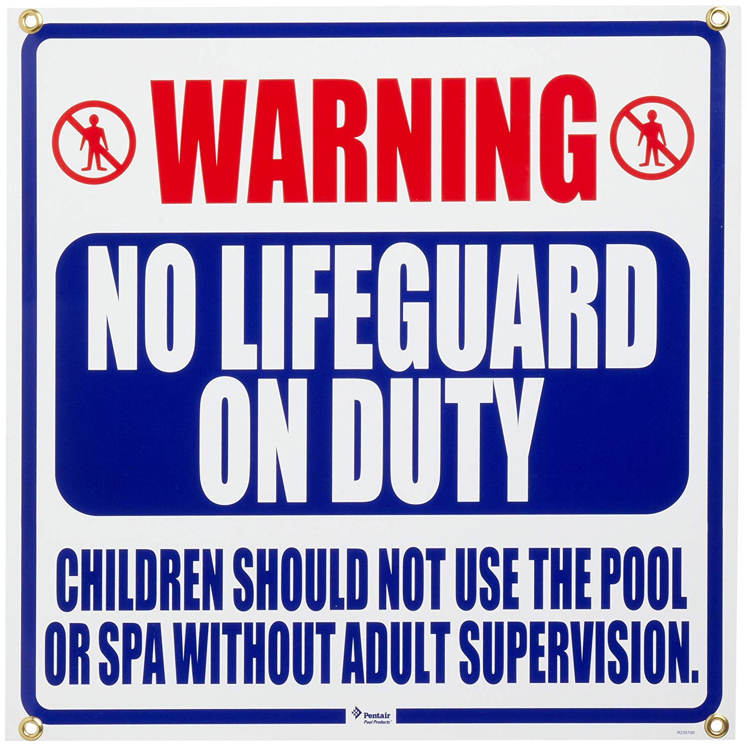 No Lifeguard On Duty Sign