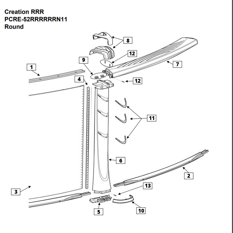 Trendium Pool Products 11823 - Wall Bar For 52