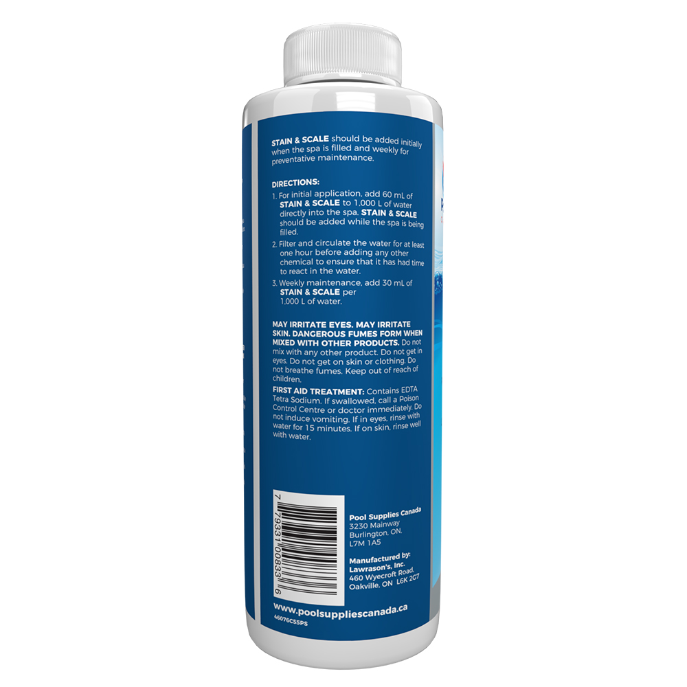 Pool Supplies Canada Spa Stain and Scale Control (500ml) | Pool ...