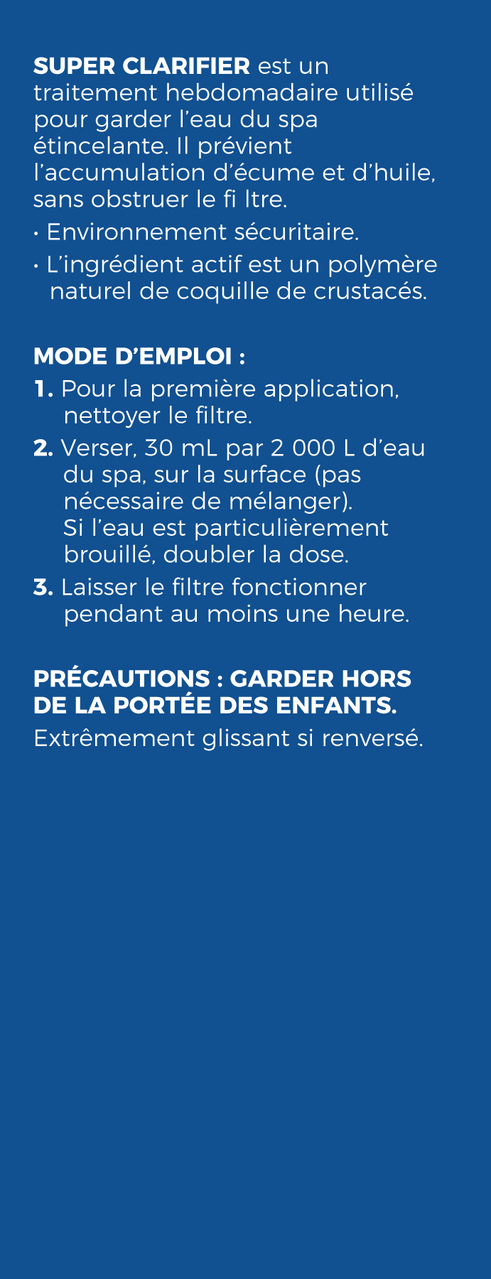 Spa Super Clarifier (500ml) by Pool Supplies Canada