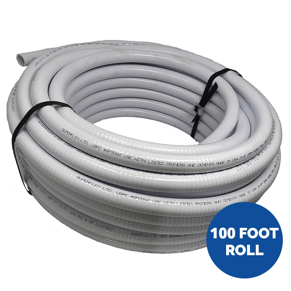 Discontinued SuperFlex Pool and Spa Flex Hose 1.5 inch x 100 ft Coil