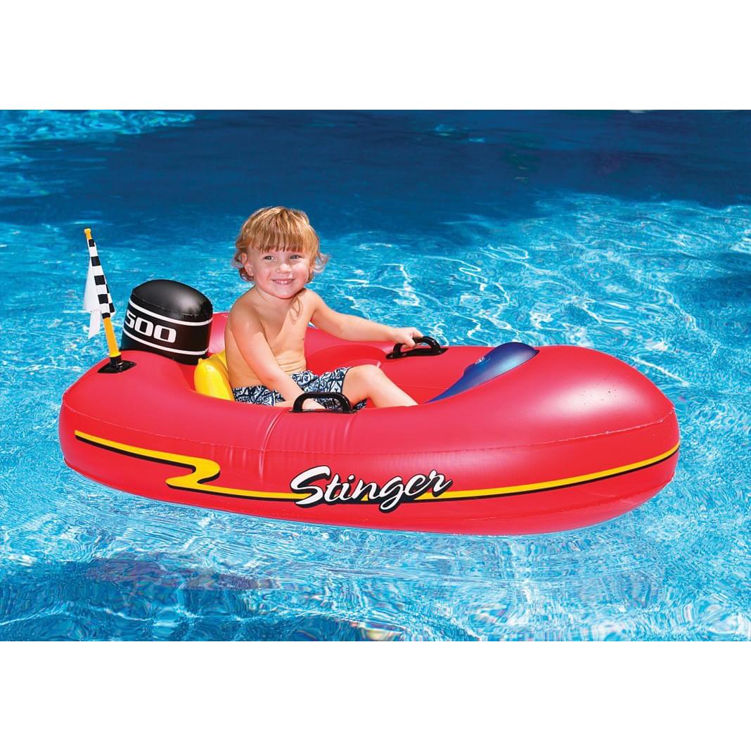 Pool Central 9.5' Inflatable 2-Person Fishing Boat Set - Green/Yellow