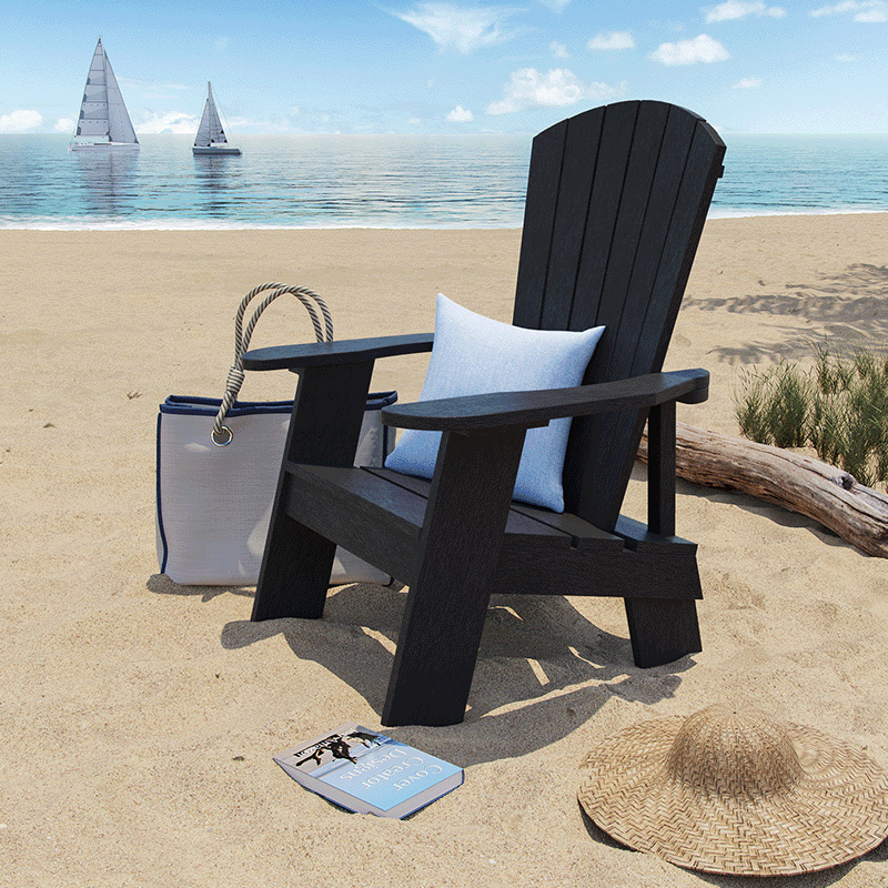 Capterra Adirondack Resin Chair (Onyx) | Pool Supplies Canada