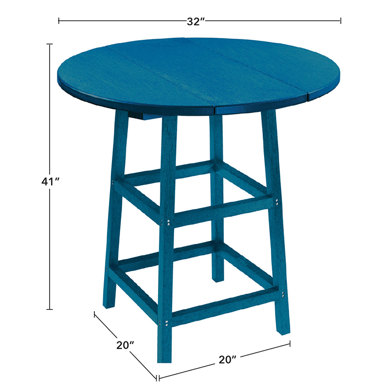 Table ronde et base Capterra Adirondack de 32 pouces (Greystone)