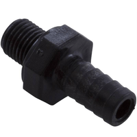 Waterway Barb Adapter 0.375 Inch Barb x 0.25 Inch NPSM (NEEDS O-Ring 8050111) - 413-1201