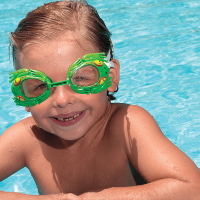 Lunettes de piscine Sea Pals pour enfants (Grenouille)